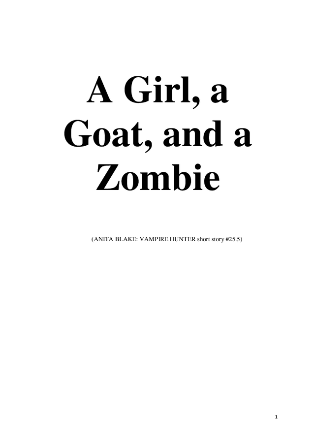 A Girl, a Goat, and a Zombie