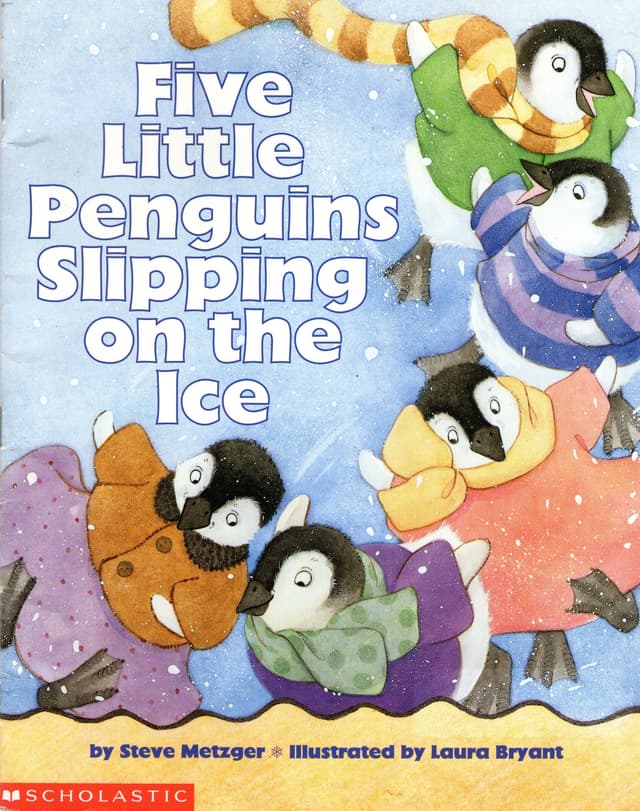 Five Little Penguins Slipping on the Ice