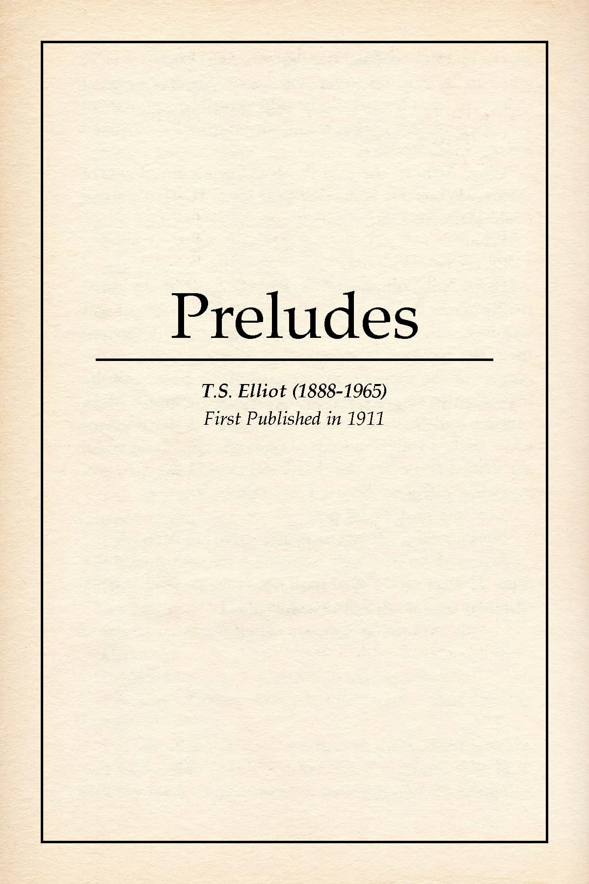 Preludes