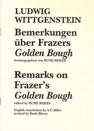 Remarks on Frazer's Golden Bough