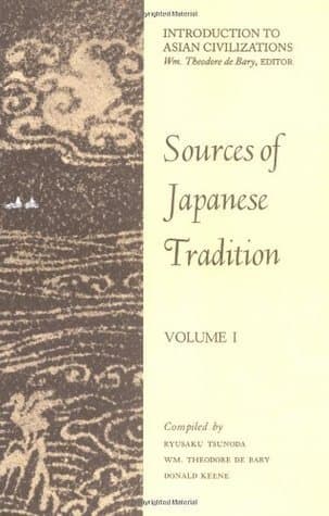 Sources of Japanese Tradition: Volume I