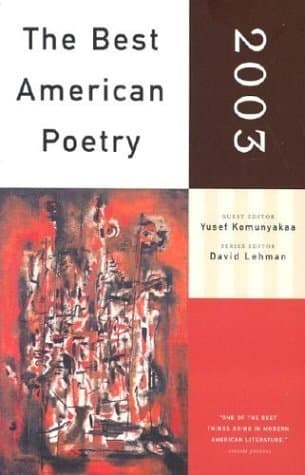 The Best American Poetry 2003