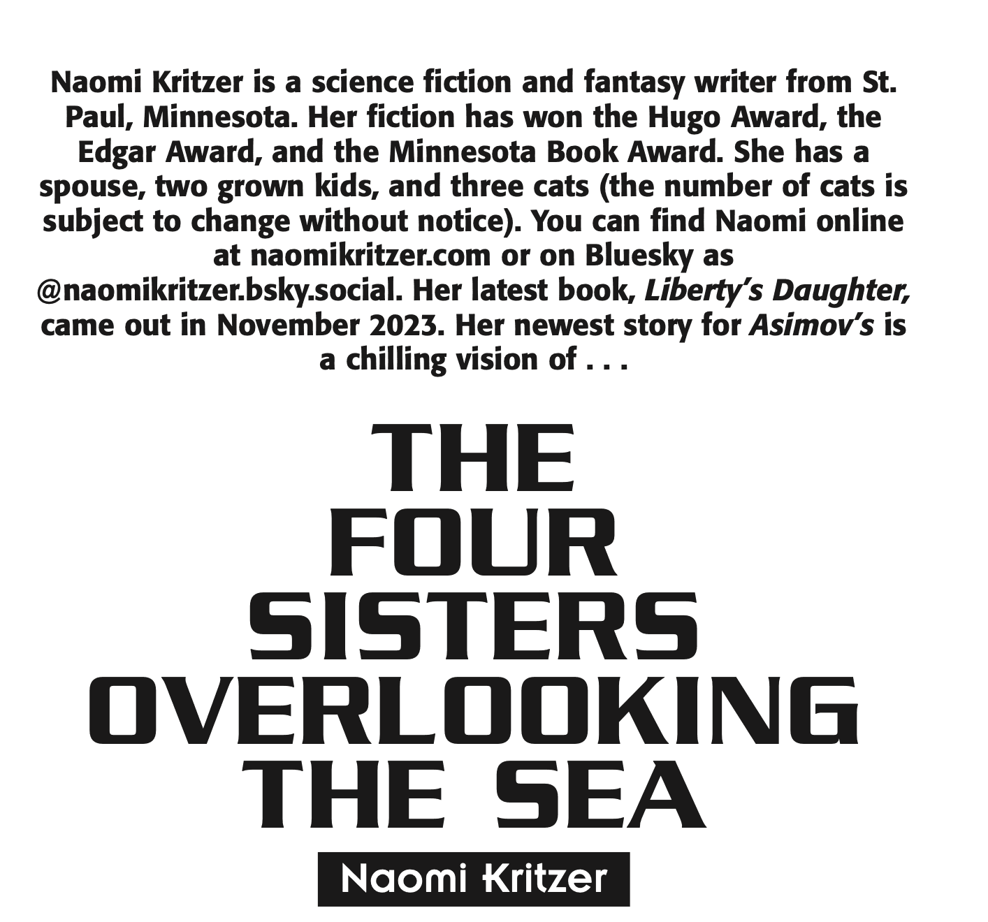 The Four Sisters Overlooking the Sea