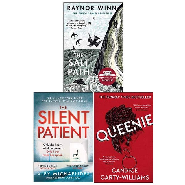 The Salt Path / The Silent Patient / Queenie