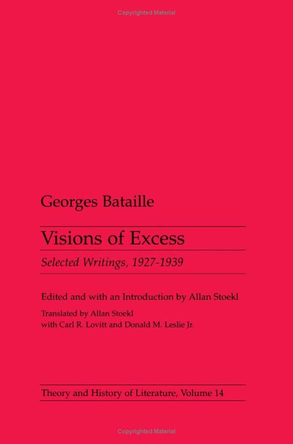 Visions of Excess: Selected Writings, 1927–1939