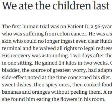 We Ate the Children Last