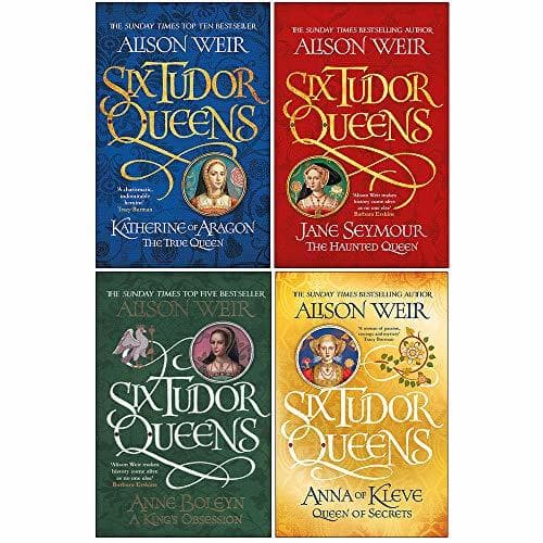Alison Weir Six Tudor Queens Collection 4 Books Set