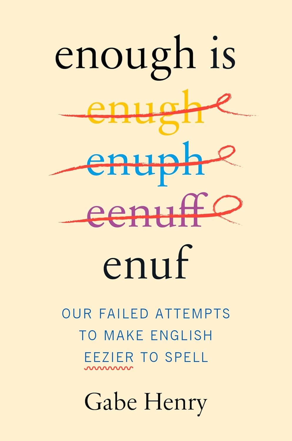 Enough Is Enuf: Our Failed Attempts to Make English Eezier to Spell