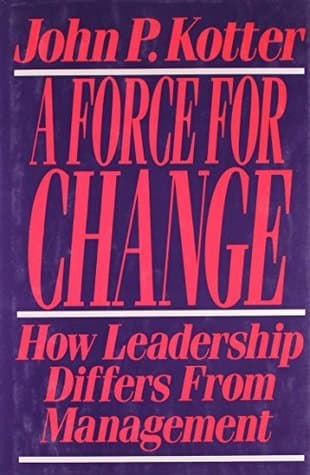 Force For Change: How Leadership Differs from Management