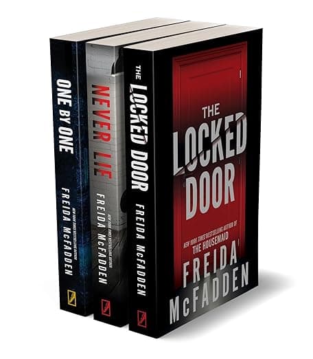 Freida McFadden 3 Book Thriller Book Set: The Locked Door, Never Lie, One by One