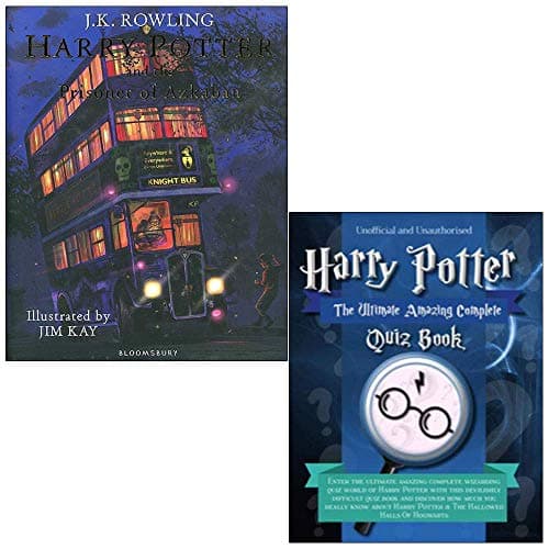 Harry Potter and the Prisoner of Azkaban: Illustrated Edition (Harry Potter Illustrated Edtn) & Unofficial Harry Potter - The Ultimate Amazing Complete Quiz Book 2 Books Collection Set