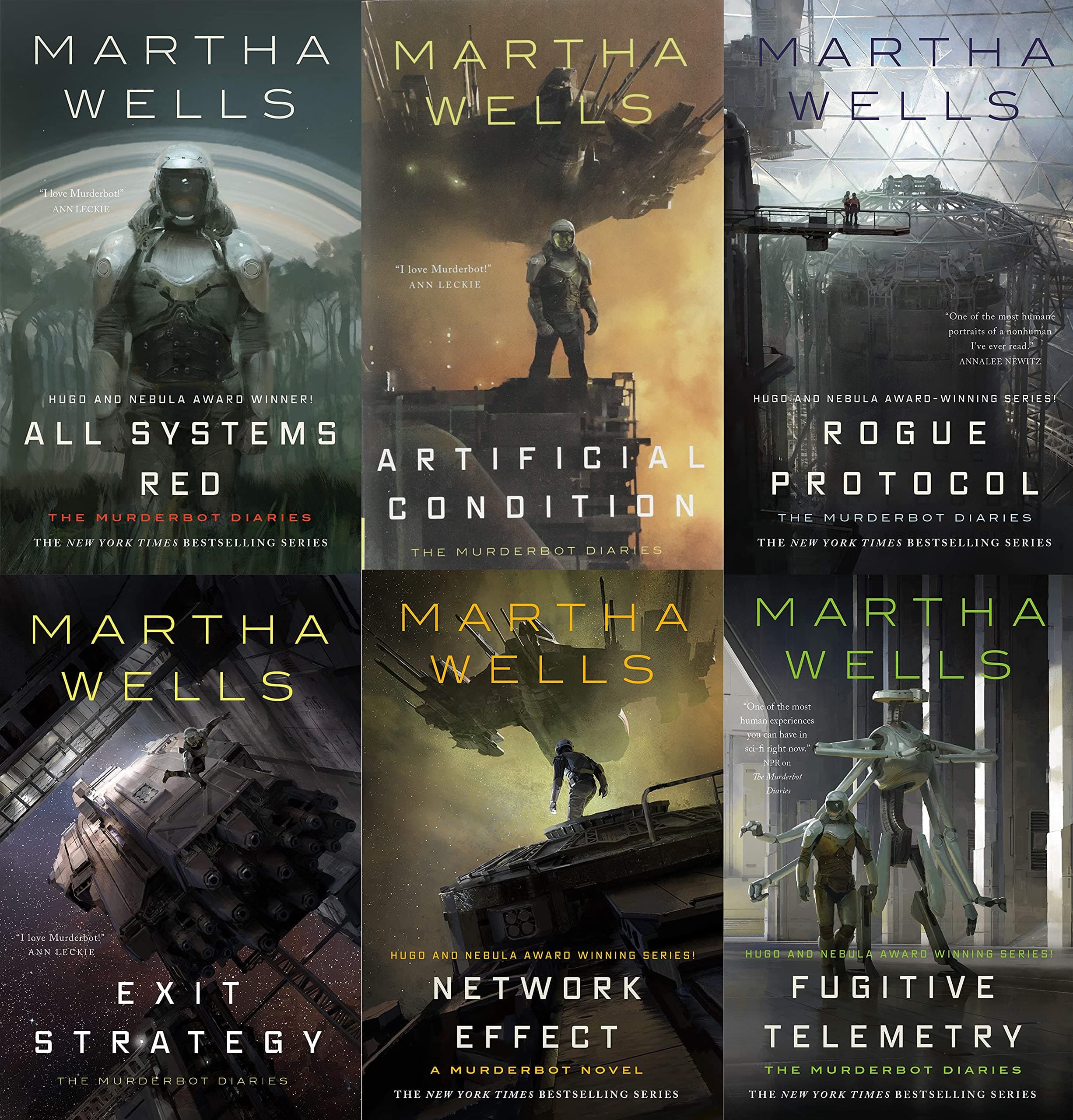 Murderbot Diaries Collection Complete Hardcover Series Set