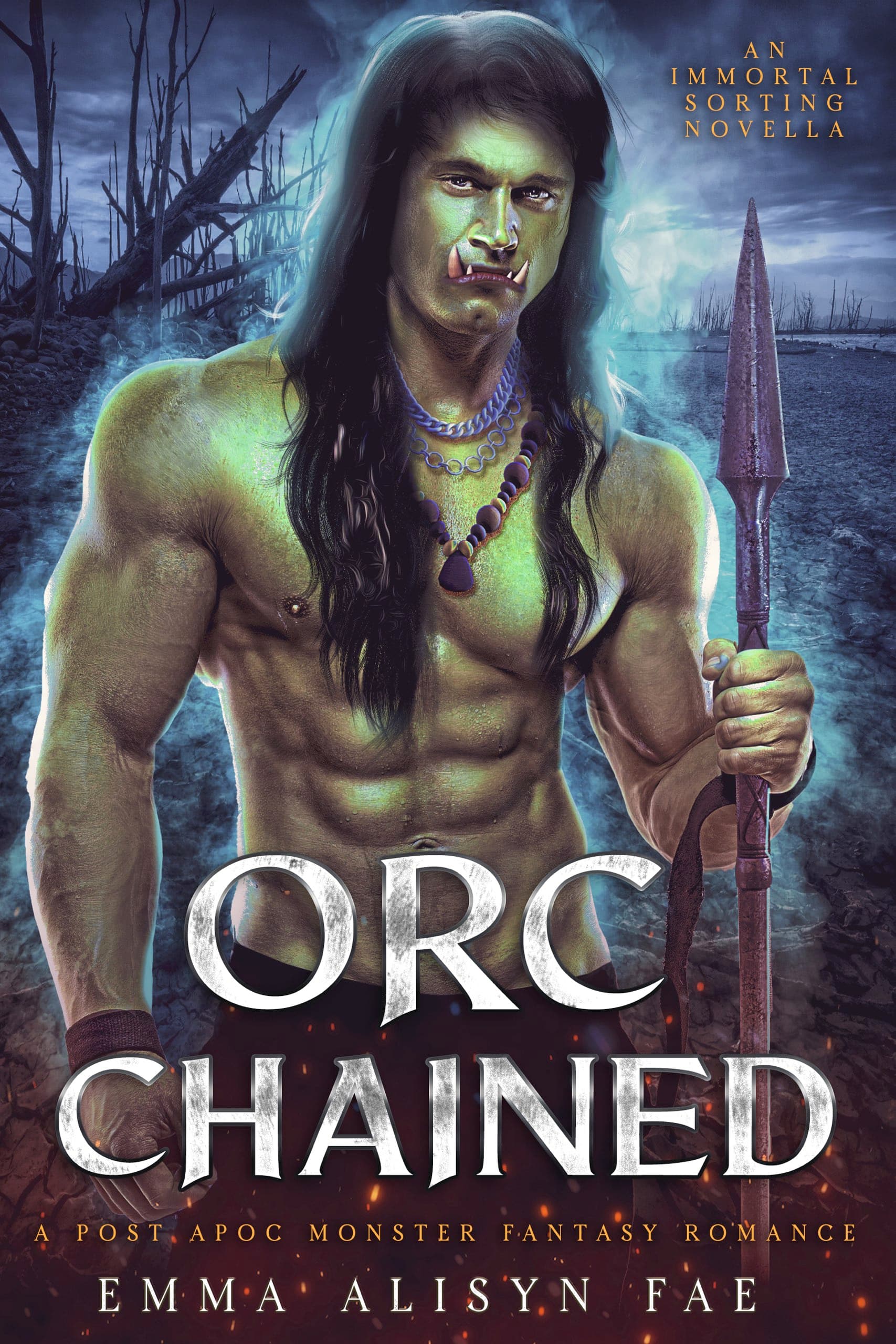 Orc Chained: A Post Apoc Fantasy Monster Romance Novella