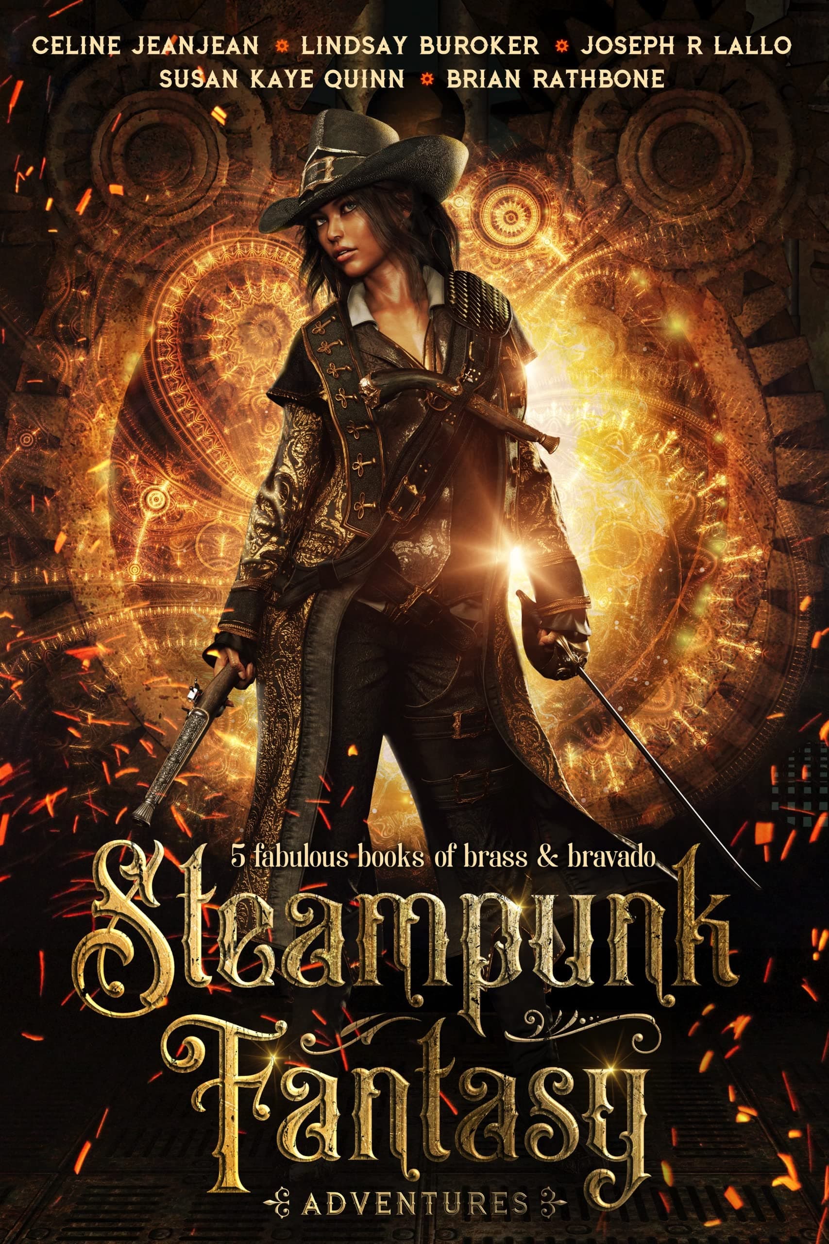 Steampunk Fantasy Adventures: 5 Full-Length Novels of Brass and Bravado